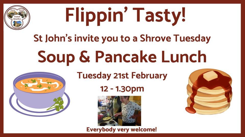 Shrove Tuesday Soup and Pancake Lunch