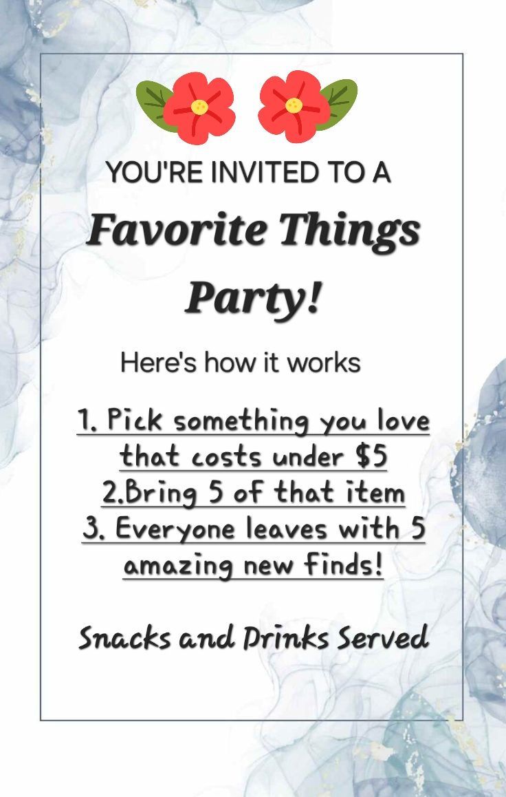 Favorite Things Party