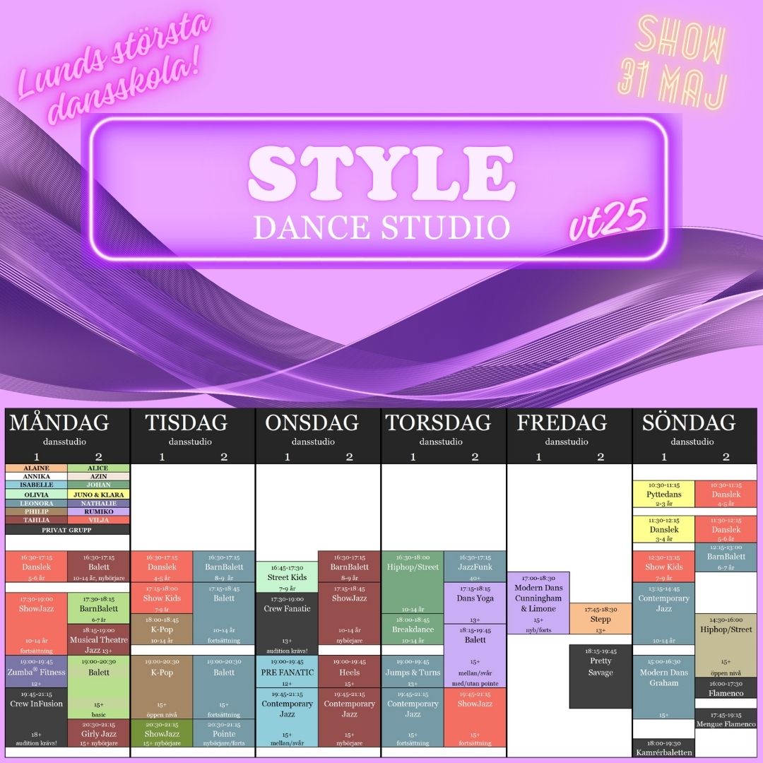 STYLE DANCE STUDIO - V\u00c5RTERMIN 2025