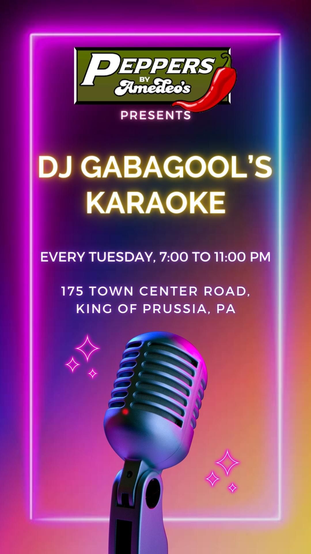 DJ Gabagool\u2019s Karaoke at Peppers!