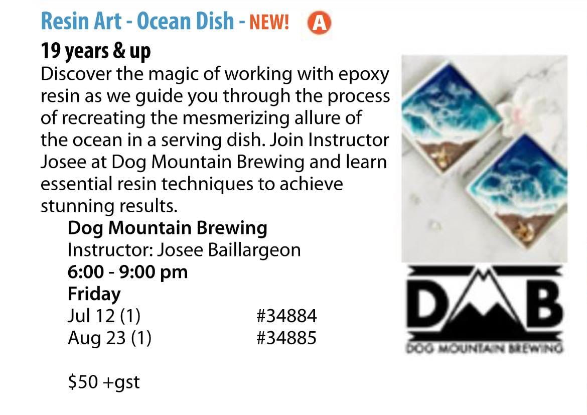 Resin Art - Ocean dish 