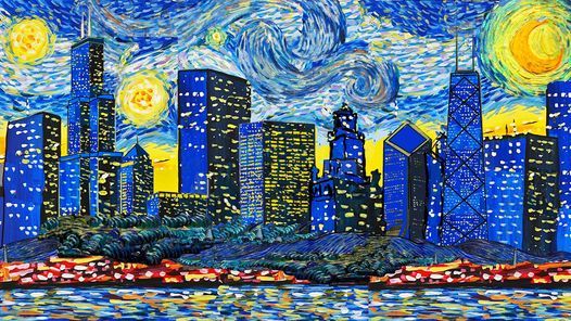 Van Gogh Visits Chicago Painting Session