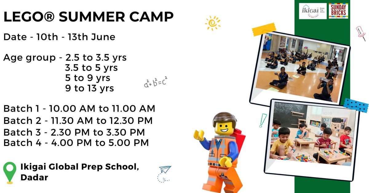 LEGO Summer Camp- Dadar