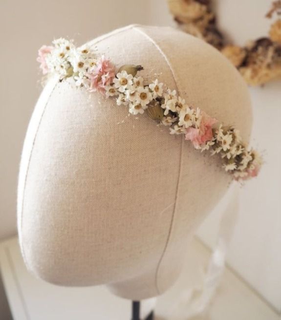 COMPLET \/\/\/ Atelier ADULTE : Couronne de t\u00eate en fleurs s\u00e9ch\u00e9es avec Hanapo\u00e9