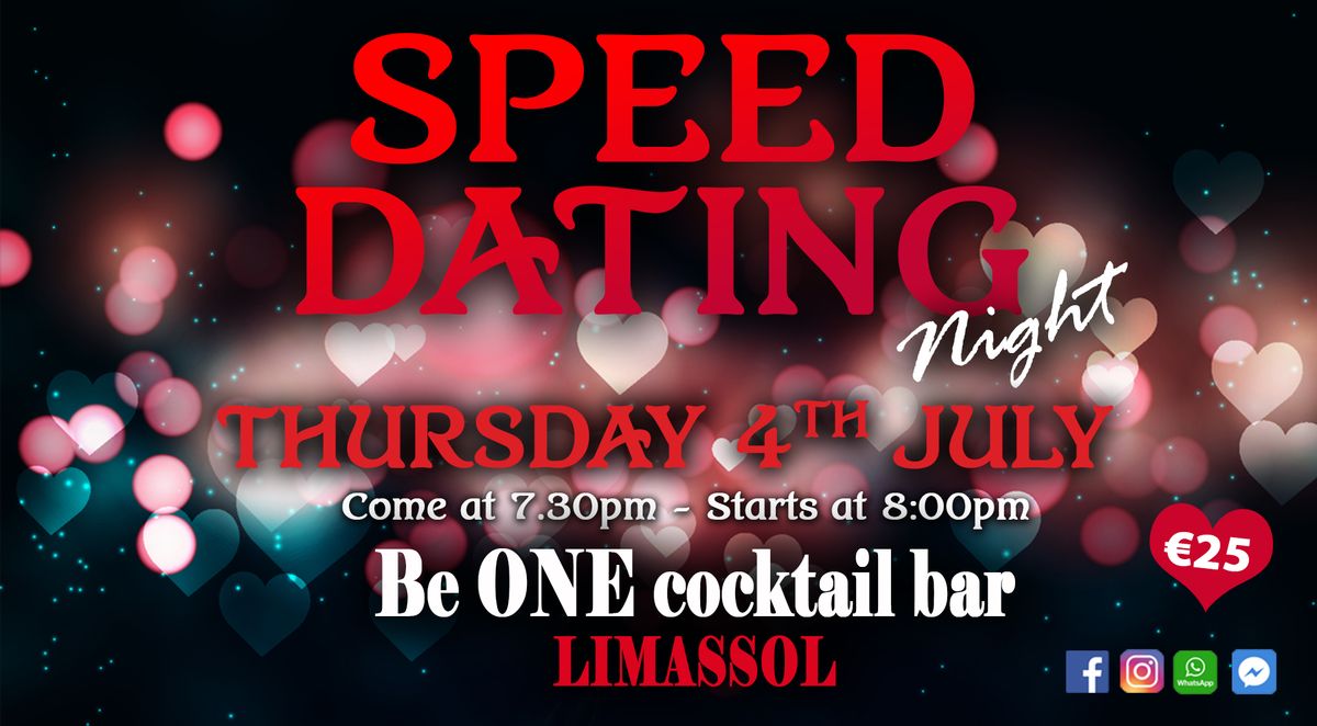 SPEED DATING NIGHT IS BACK TO LIMASSOL!