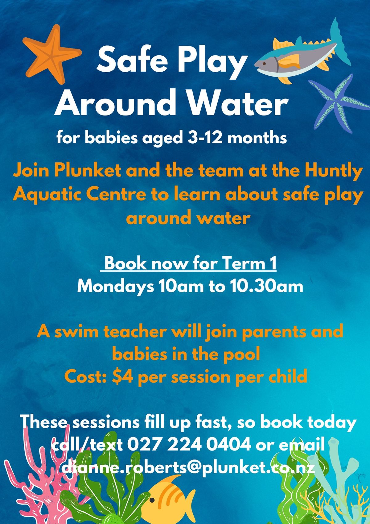 Plunket Baby Water Safety Sessions