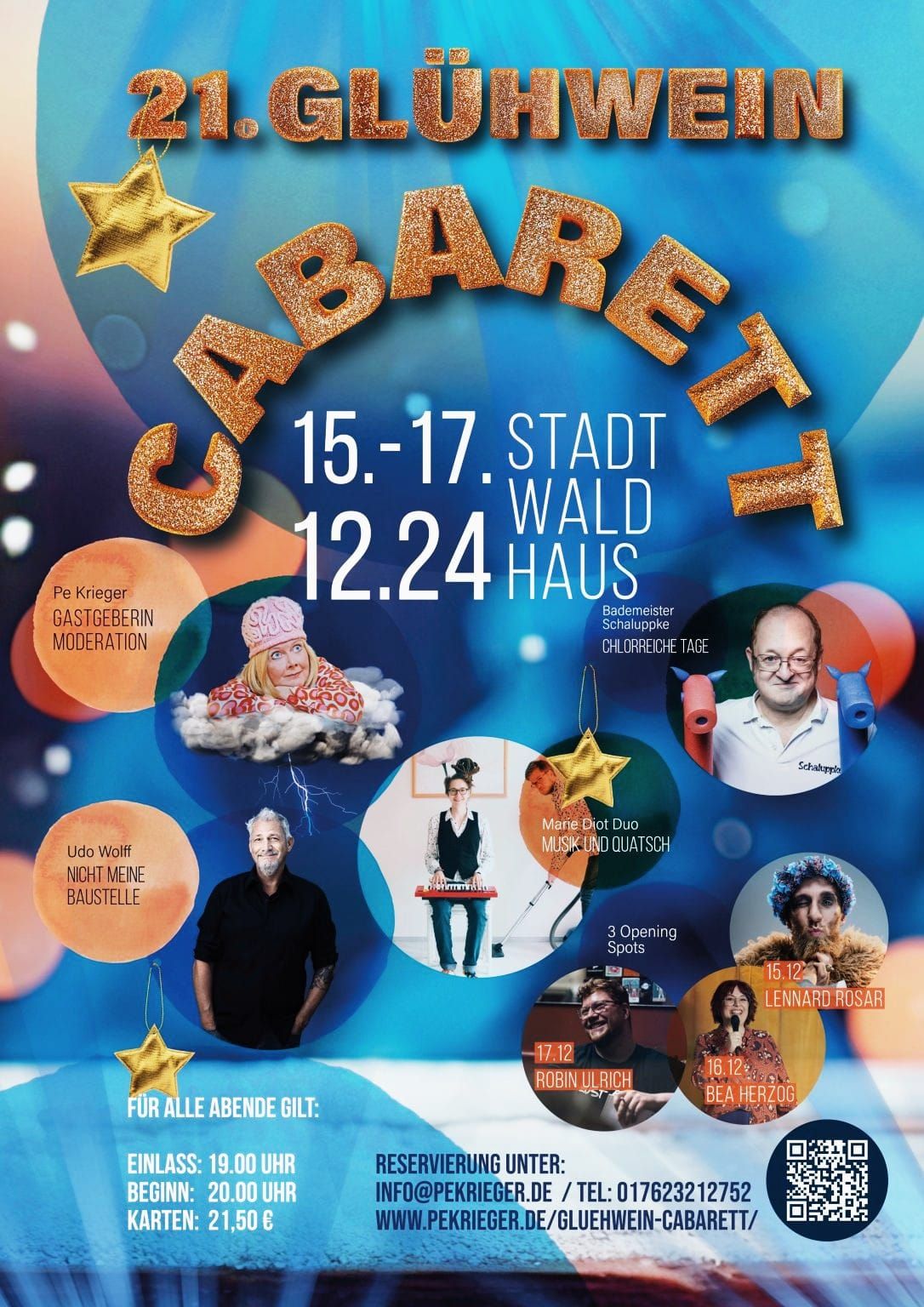 Gl\u00fchwein- Cabarett im Stadtwaldhaus 