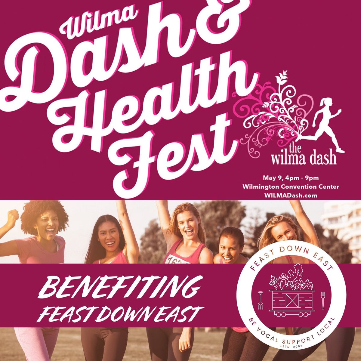 WILMA Dash & Health Fest Benefiting Feast Down East