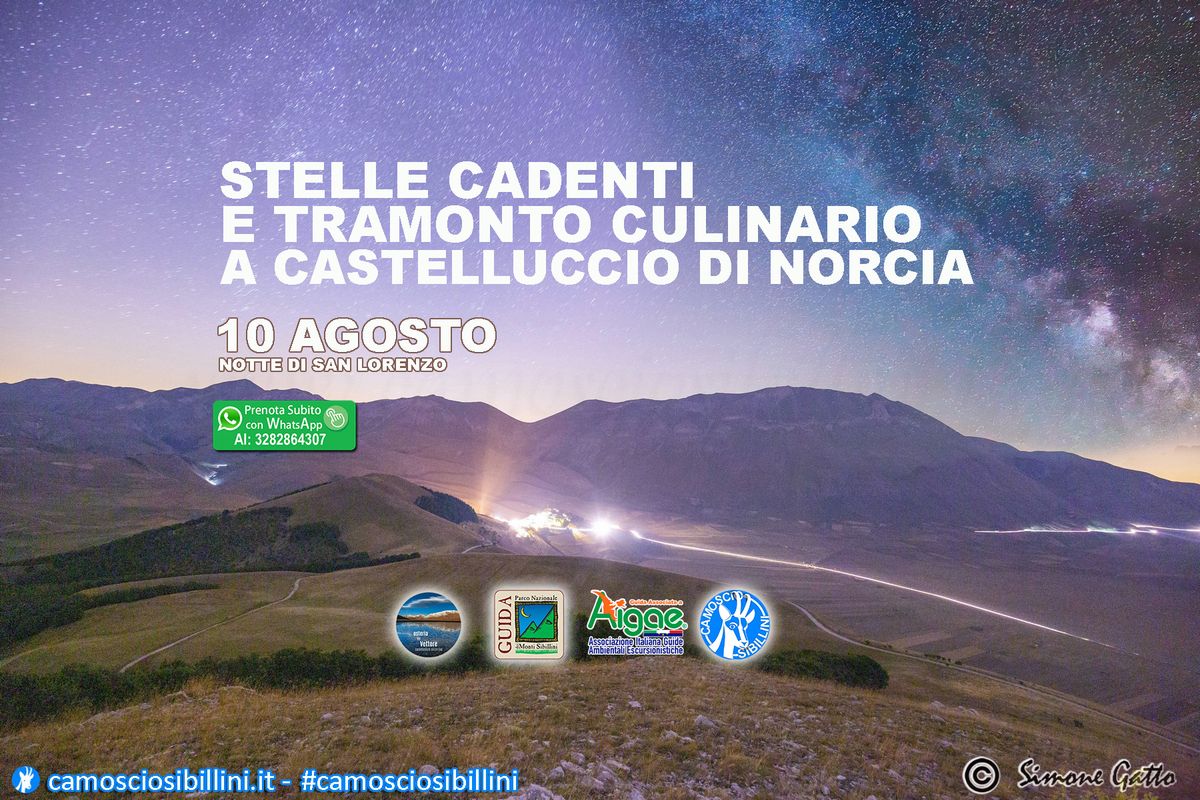 EVENTO DA CONFERMARE - 10 Agosto 2025 \u2013 Notturna a Castelluccio Stelle Cadenti