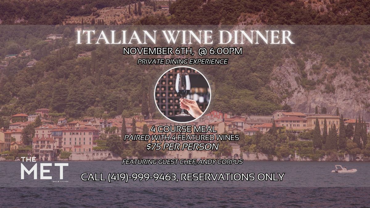 Italian Wine Dinner 