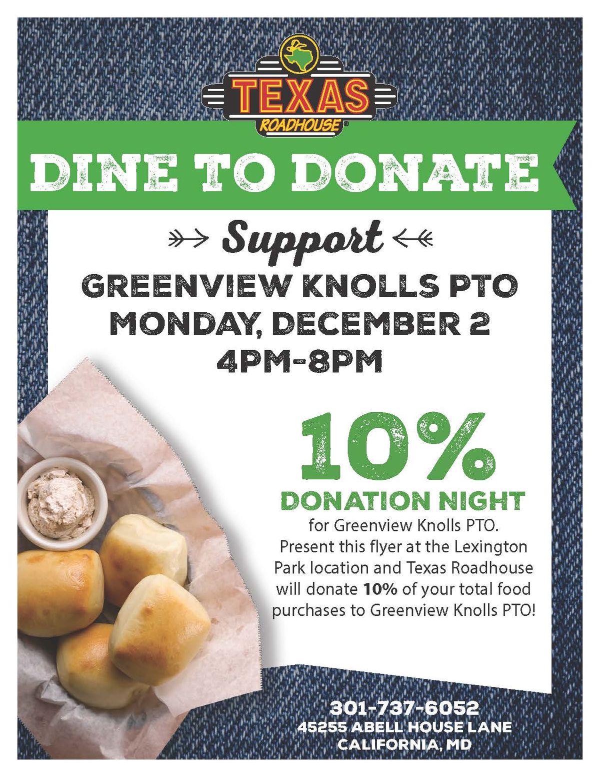 Texas Roadhouse Spirit Night