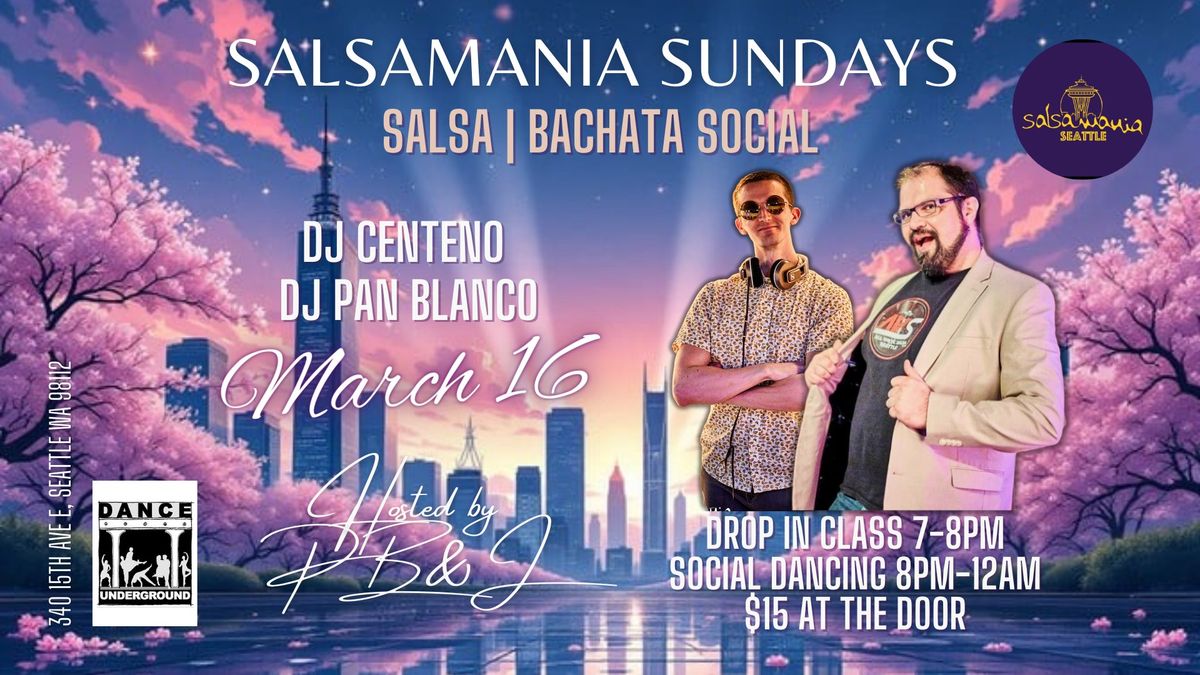 Salsamania Sundays - Salsa | Bachata | Social LAST 3 SOCIALS!