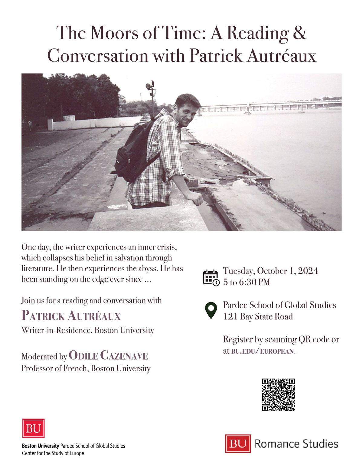 The Moors of Time: A Reading & Conversation with Patrick Autr\u00e9aux