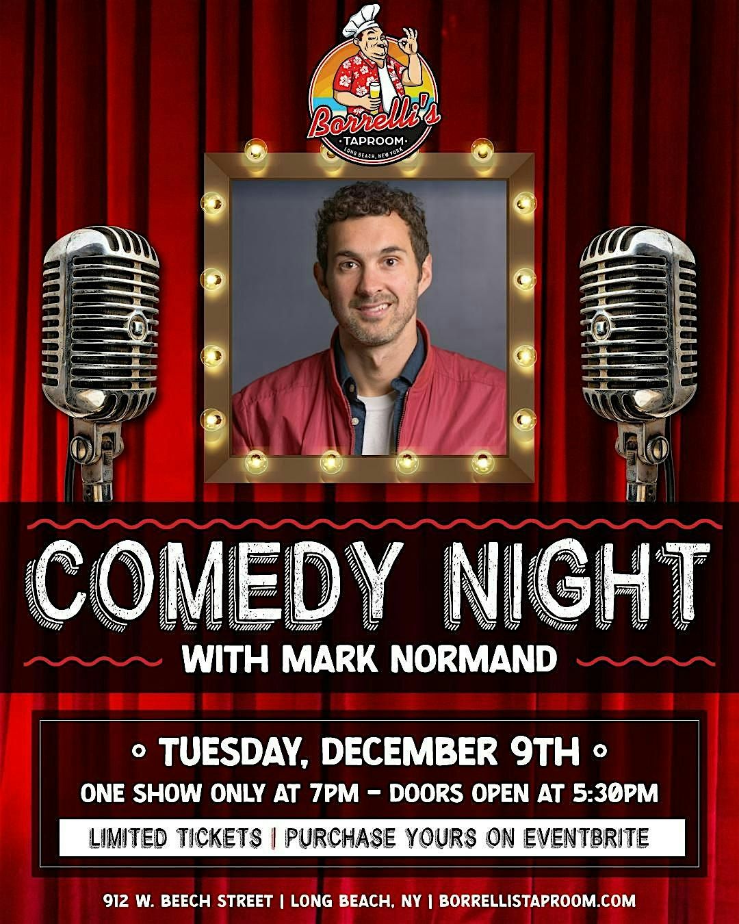 Mark Normand Comedy Night @Borrelli's Taproom