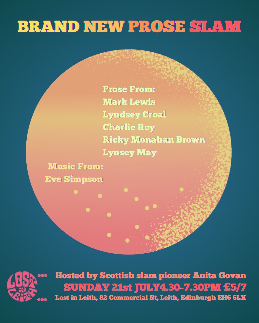 Lost In Leith Presents: Brand New Prose Slam!