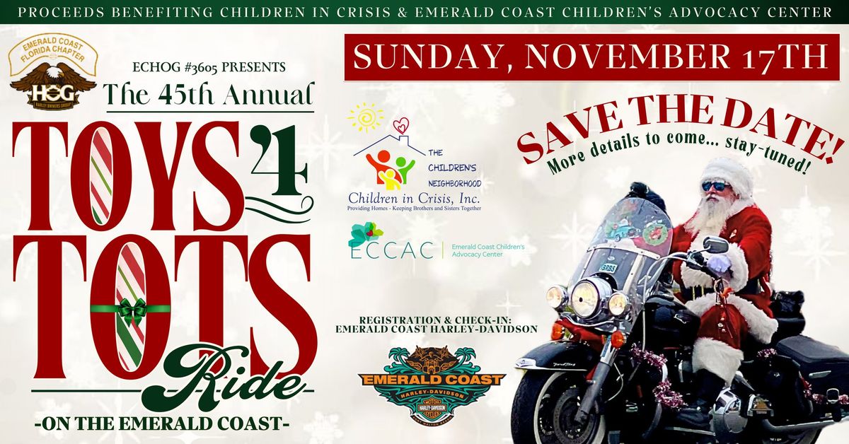 45th Annual Toys 4 Tots Ride on the Emerald Coast