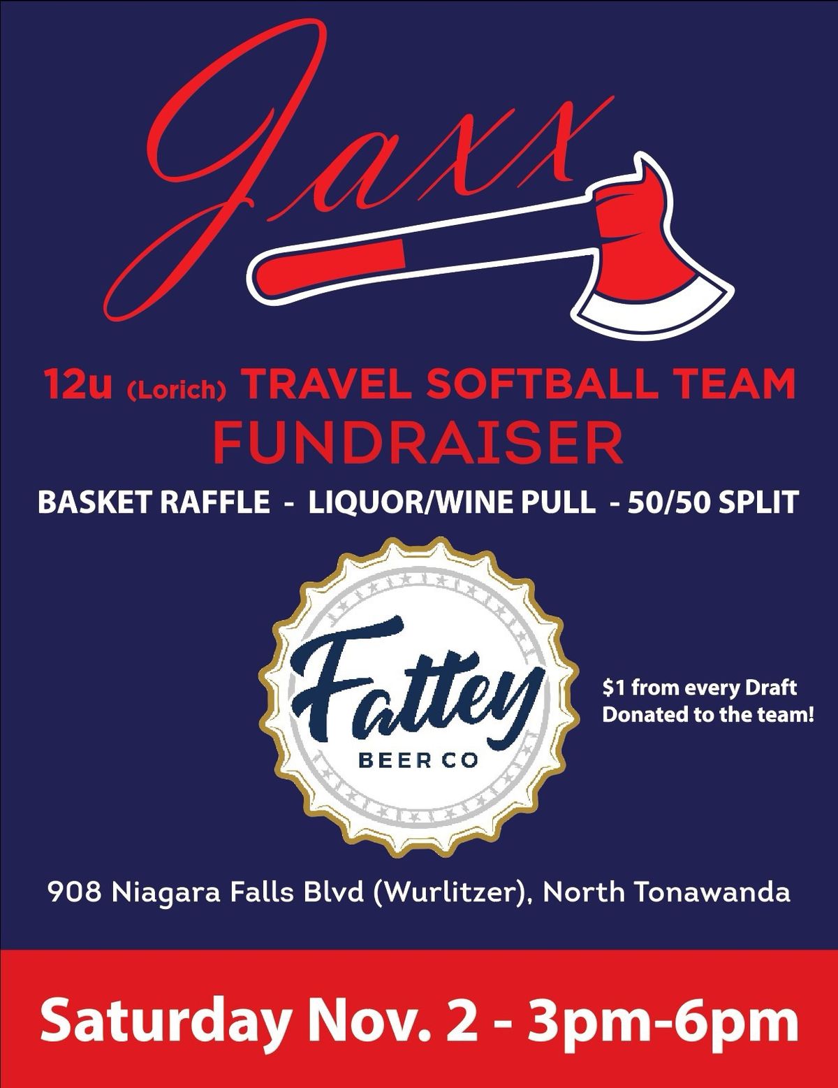 NT Jaxx Softball Fundraiser  