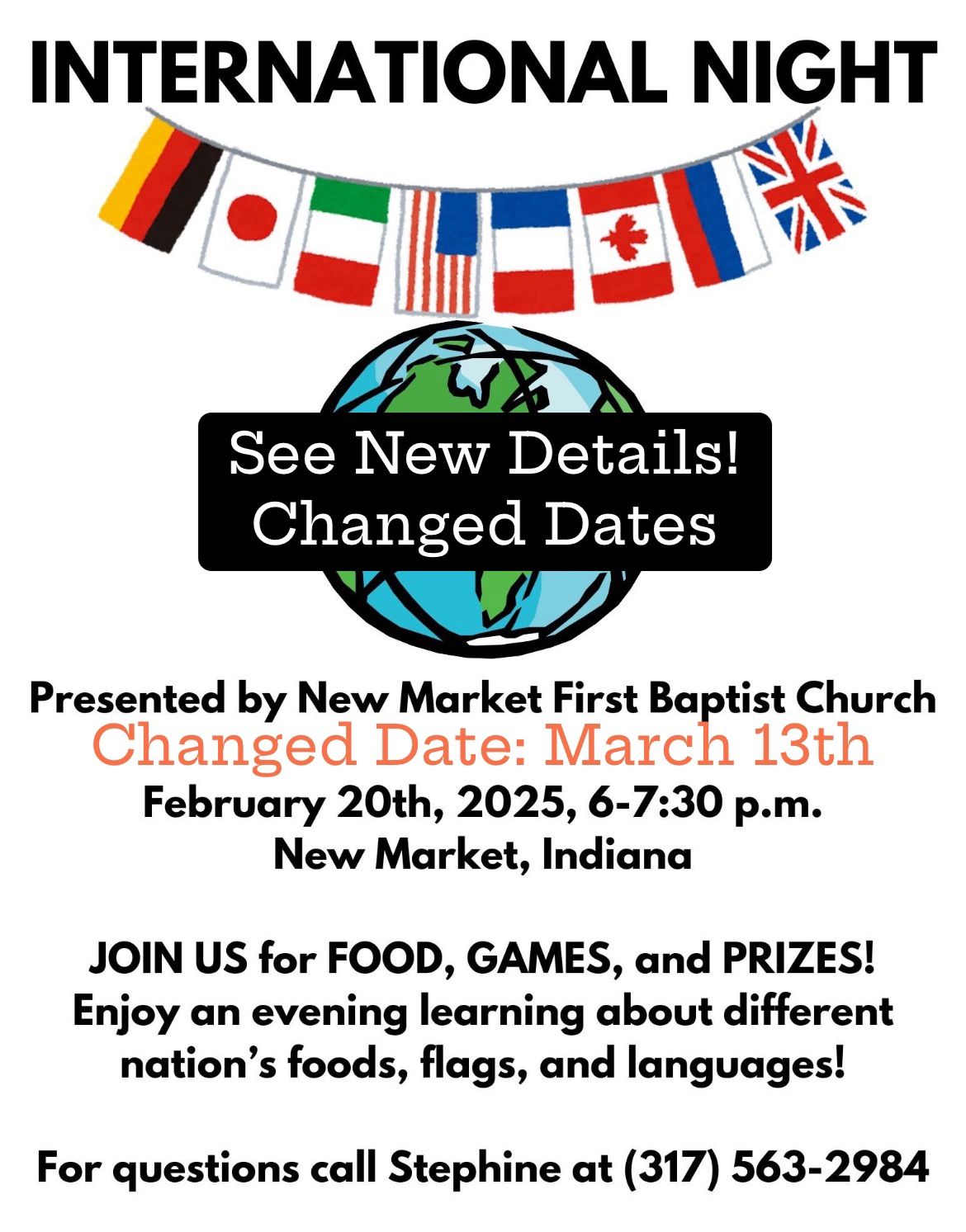 International Night at New Market First Baptist Church 