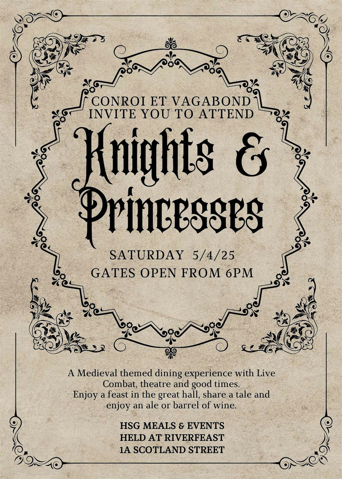 Knights & Princesses- A Medieval themed event