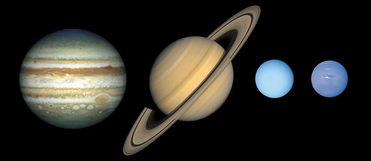 The Moon and The Gas Giants