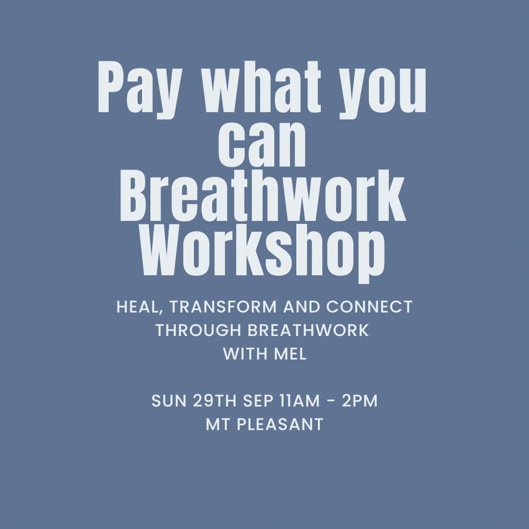 Pay what you can community breathwork