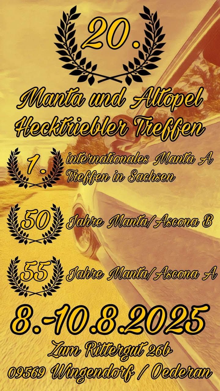 20. Manta und Altopel Hecktriebler Treffen