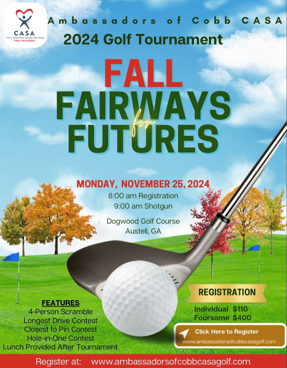 Fall Fairways for Futures 2024 Golf Tournament Hosted by AOCC