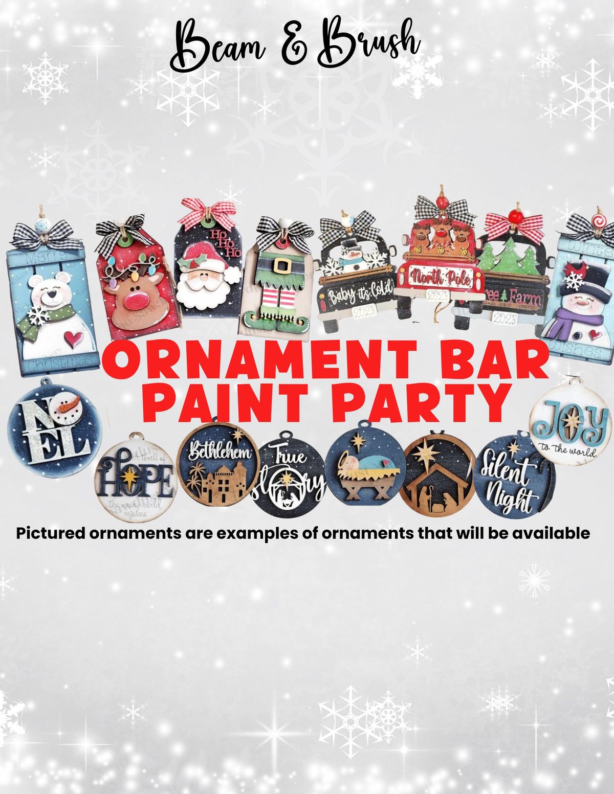 11\/30\/24 Christmas Ornament Bar Paint Party