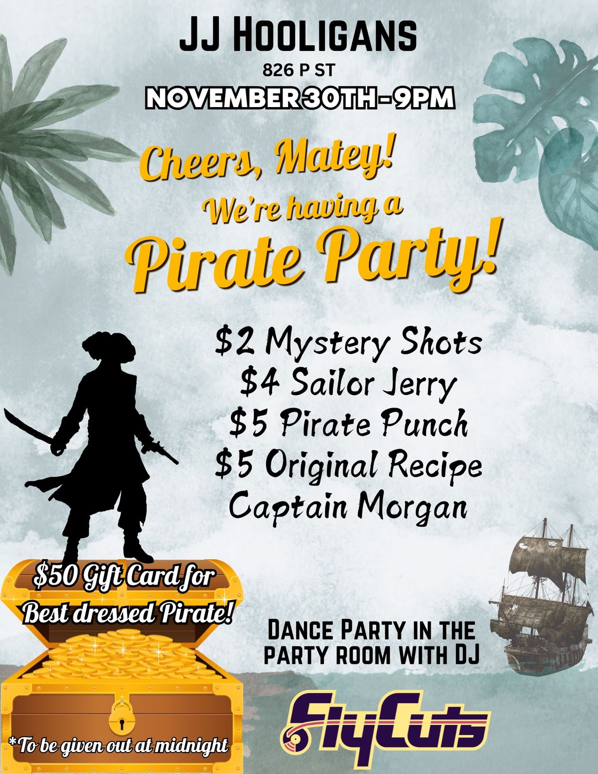 JJ Hooligan's Pirate Party!