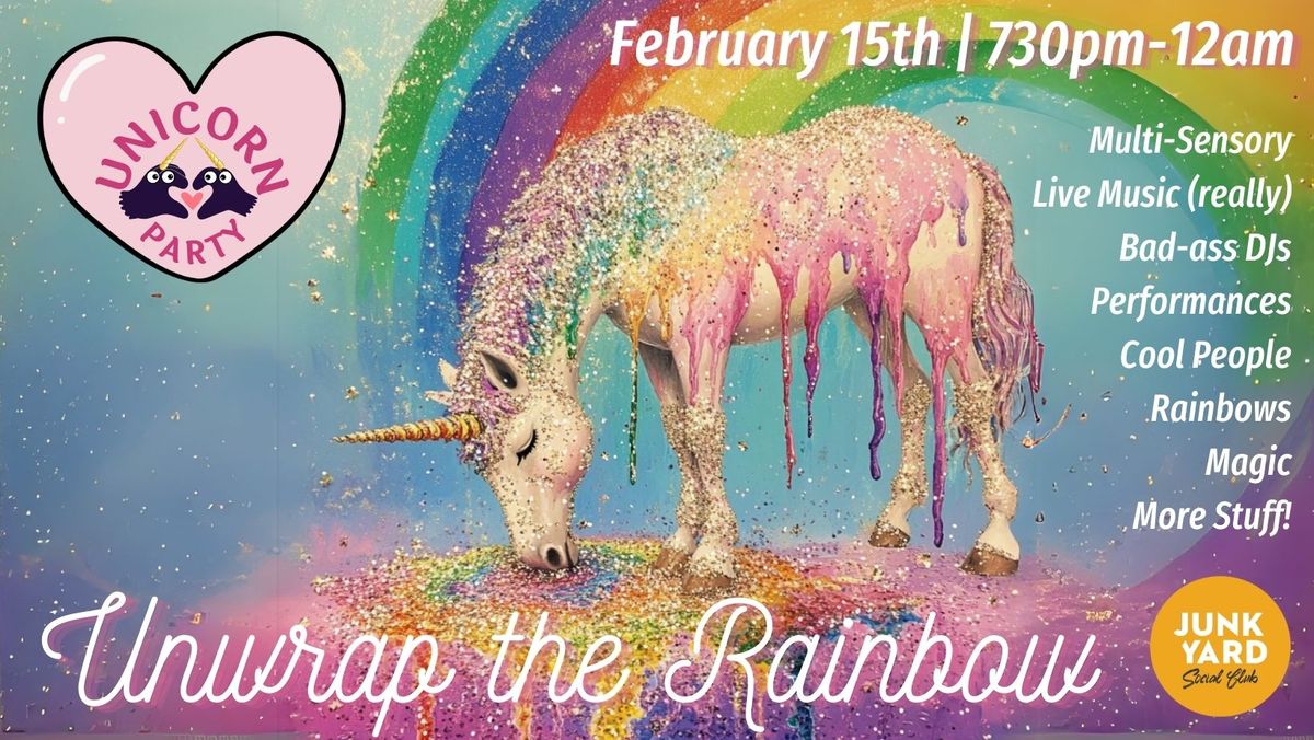 A Unicorn Love Party:  Unwrap the Rainbow