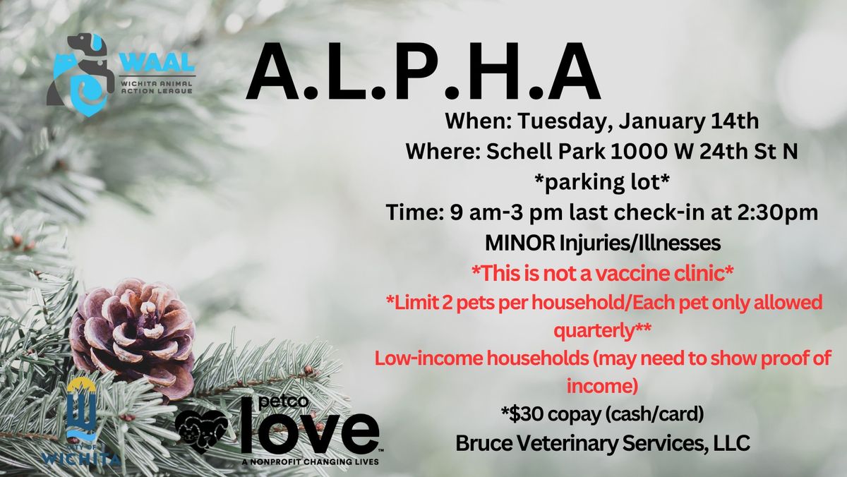 Affordable Local Pet Health Assistance (ALPHA) Clinic