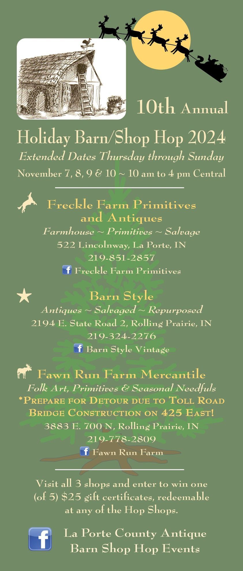 10th Annual La Porte County Barn\/Shop Hop