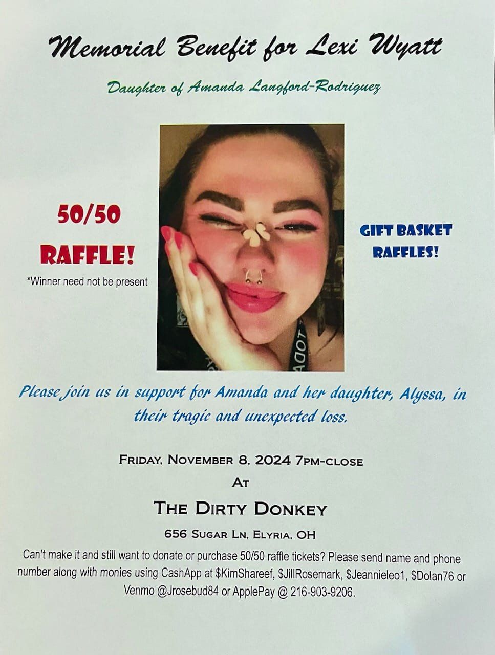 Memorial Benefit for Lexi Wyatt 