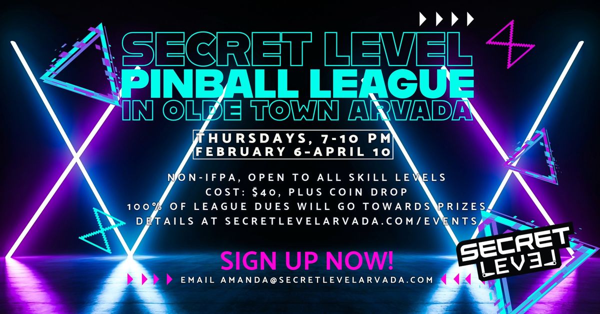 Spring Pinball League at Secret Level