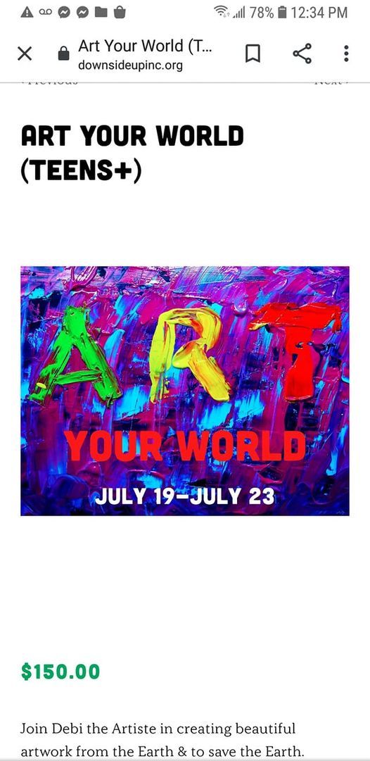 Art Your World ( for teens+)