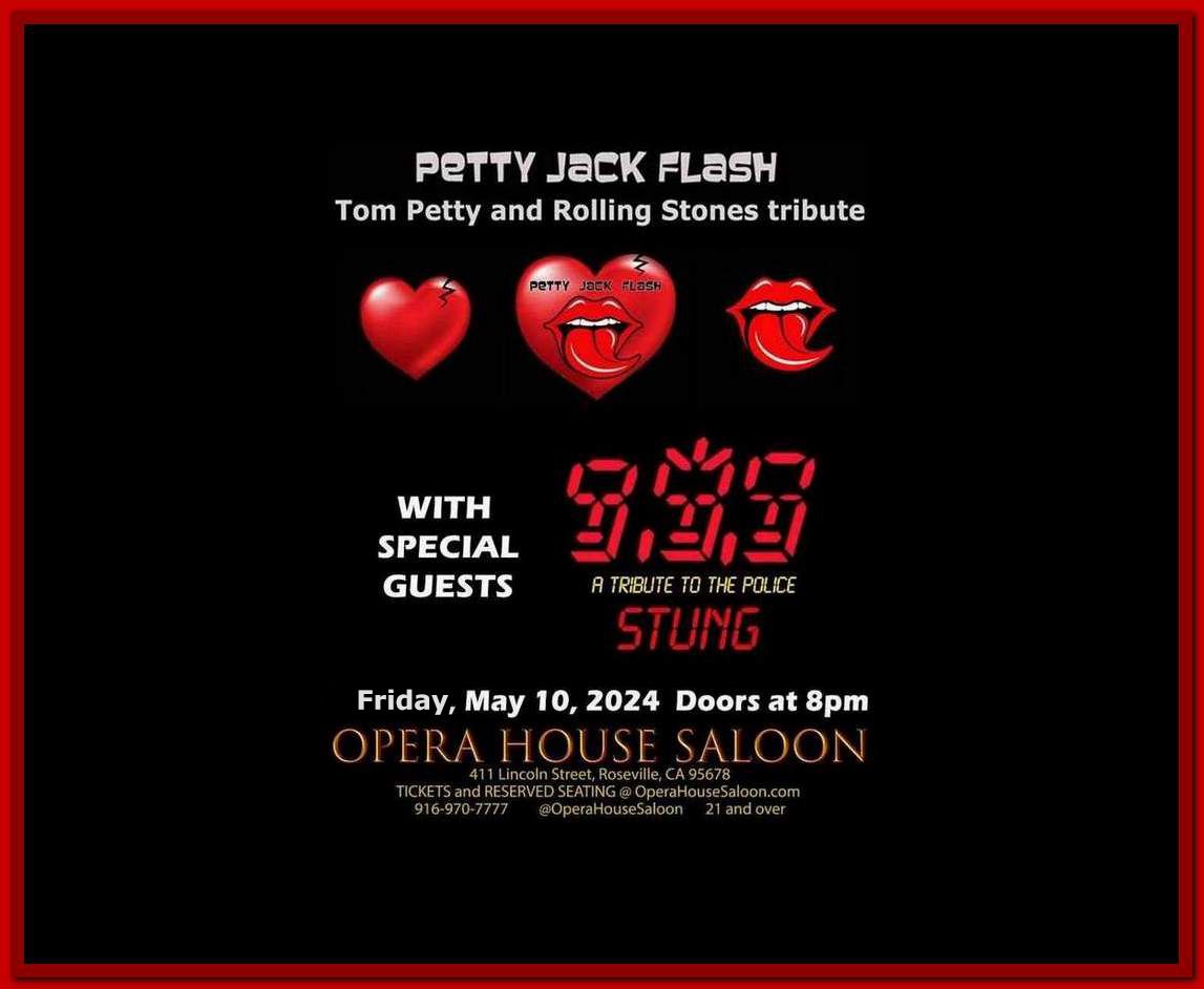 Petty Jack Flash - Tom Petty\/Rolling Stones tribute, with Stung - Police tribute