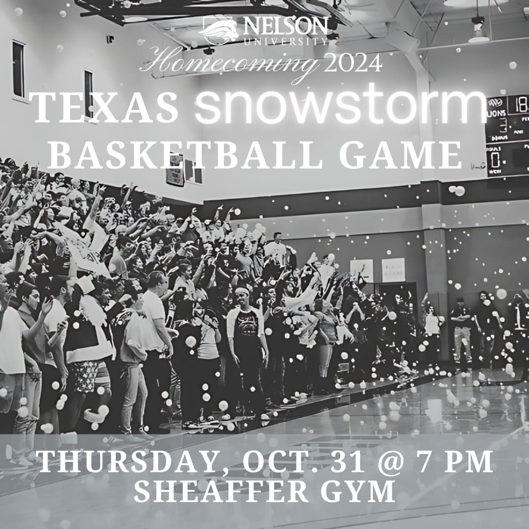 Homecoming Basketball Game with our TX Snowstorm tradition