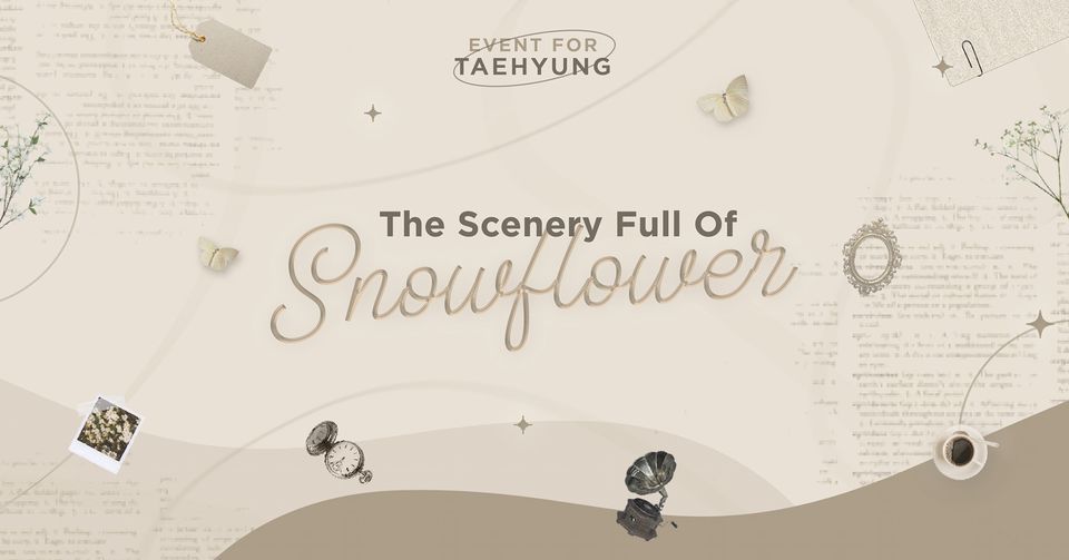 " The scenery full of snow flower "