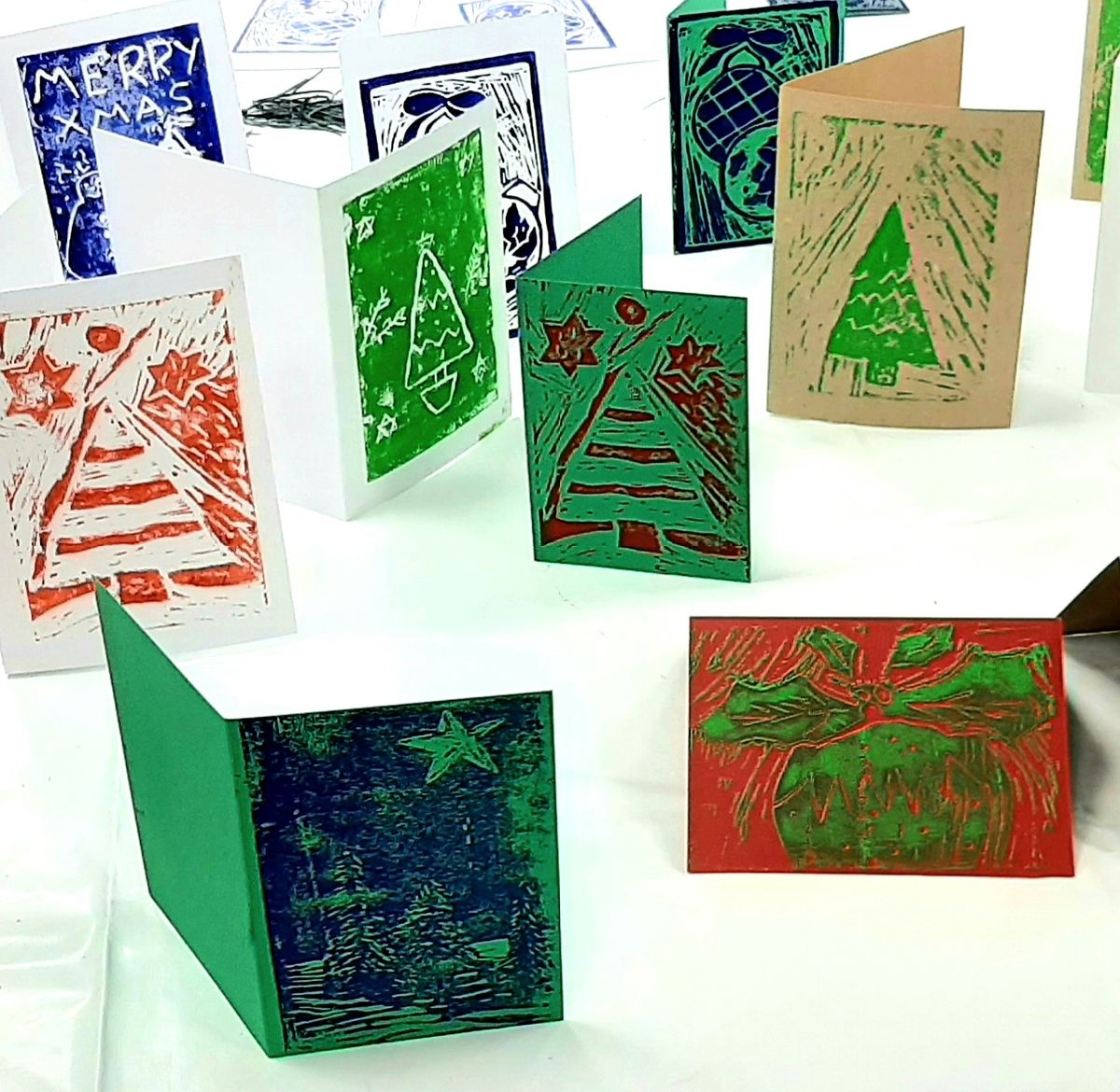 Festive Lino Printing