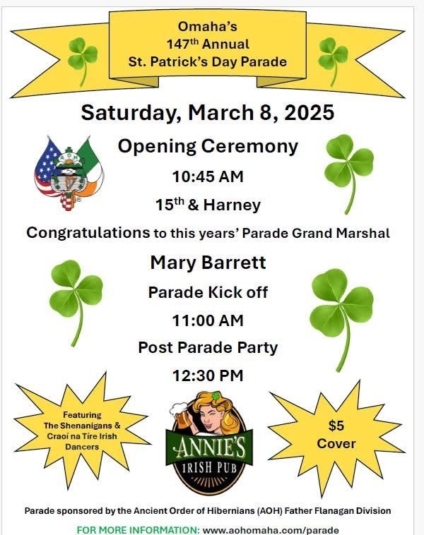 St Paddy\u2019s Day Parade After-Party