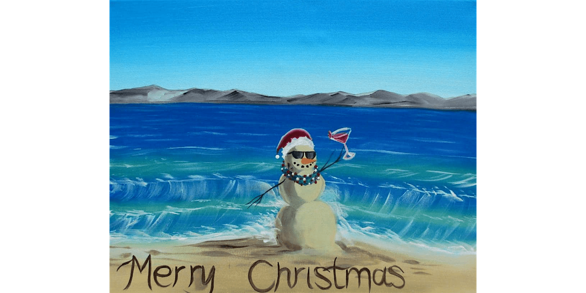 A Very Sandy Christmas - Paint and Sip in Orlando | Classpop!\u2122