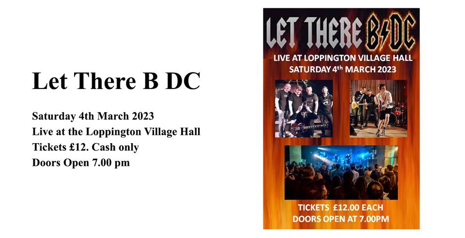 Let There B DC, Loppington Village Hall, Shrewsbury, 4 March 2023