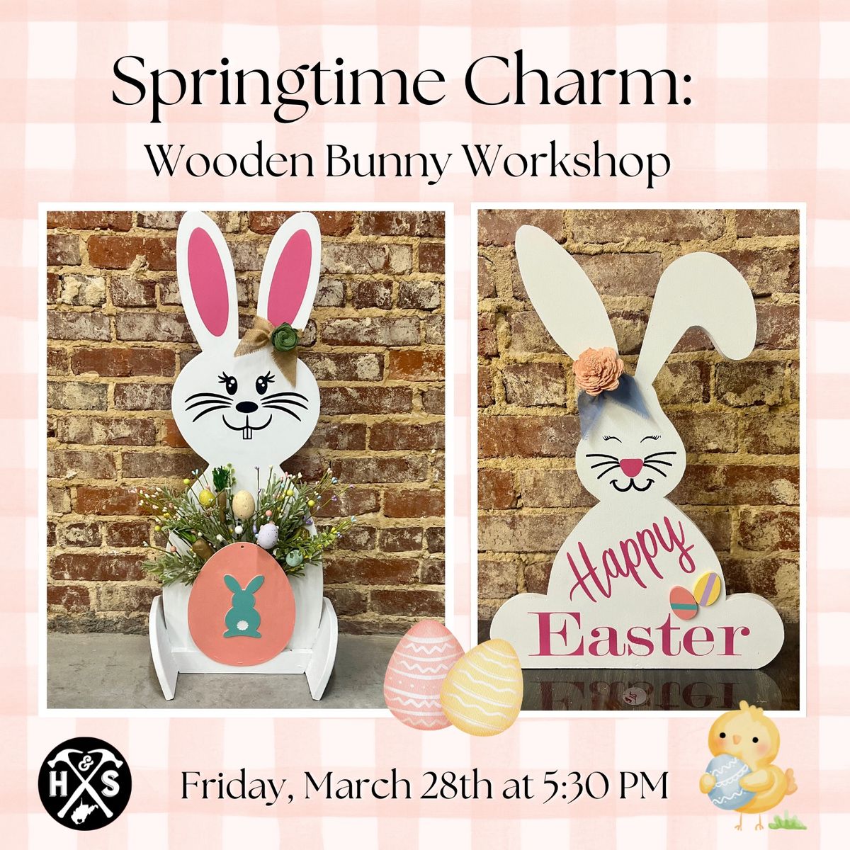 Springtime Charm: Wooden Bunny Workshop