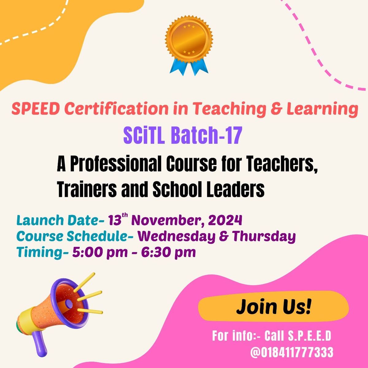 SPEED-SCiTL Course