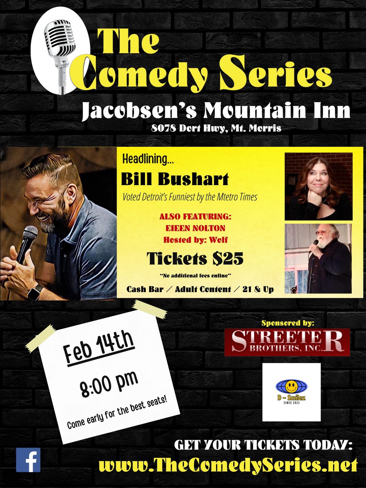 Comedy Show -Jacobsen's Mountain Inn- Mt. Morris