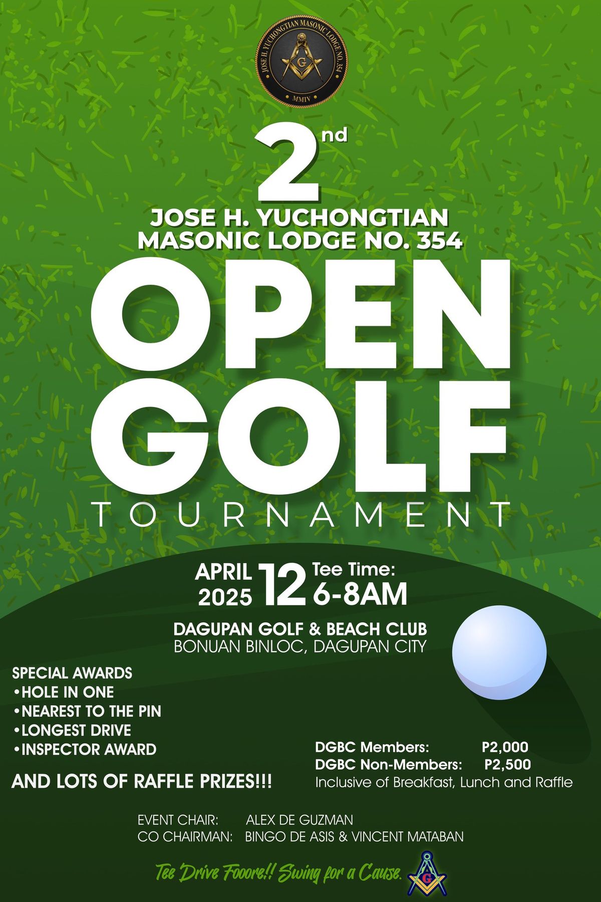 2nd Jose H. Yuchongtian Masonic Lodge No. 354 OPEN GOLF TOURNAMENT