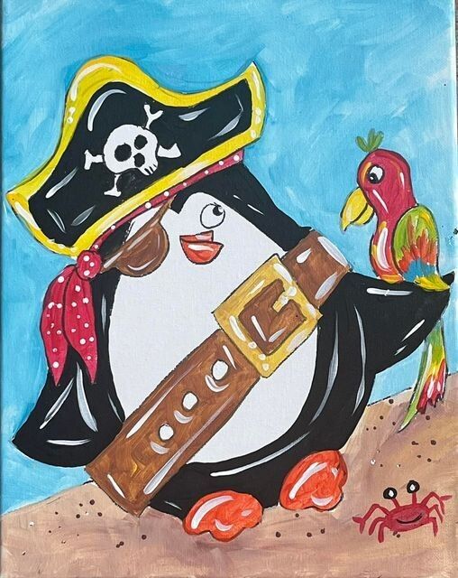 "Captain Jack Penguin" In-Studio Paint Party!