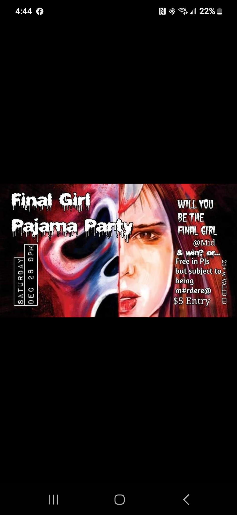 Pajama Party ~ Are U the Final Girl 