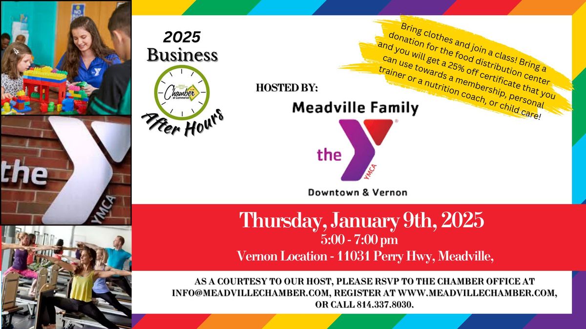 Chamber Business After Hours @ Meadville Family YMCA Vernon Location