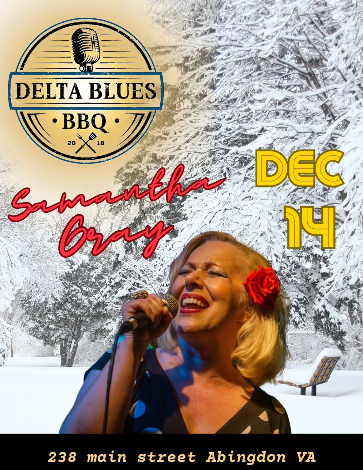 Samantha Gray at Delta Blues Abingdon